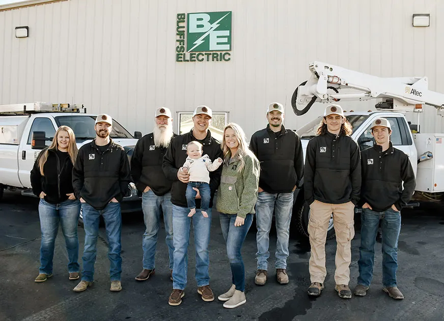 Bluffs Electric team