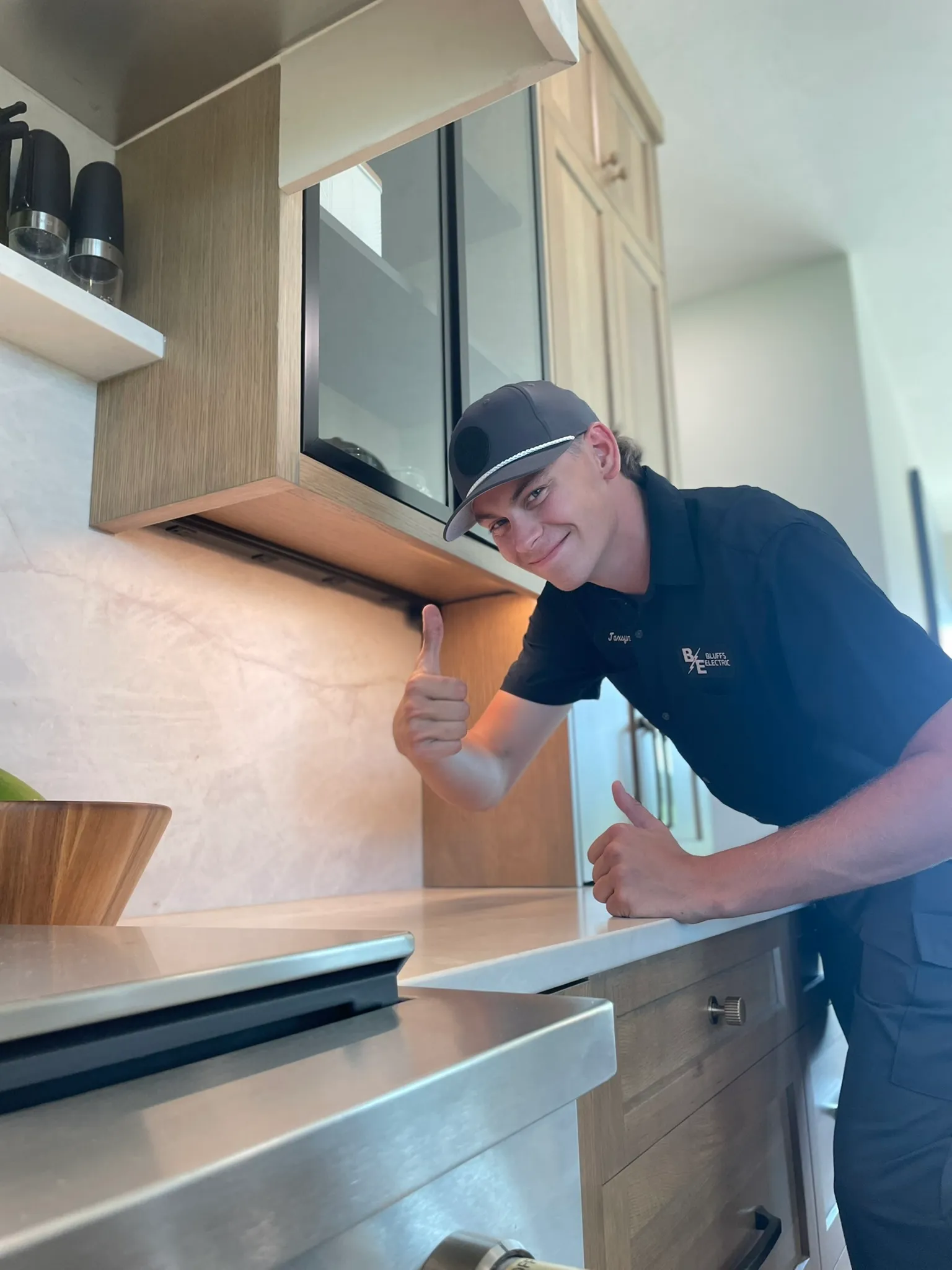 Kitchen remodel electrical work in Council Bluffs