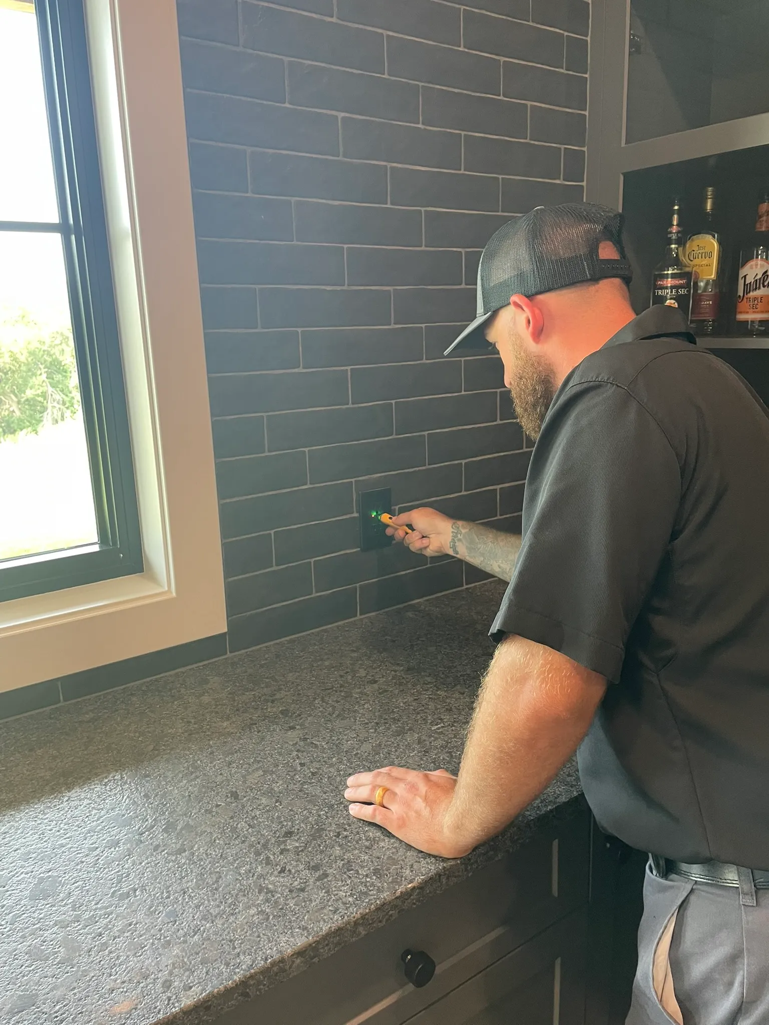 Electrician installing a dedicated circuit for a home workshop in Council Bluffs