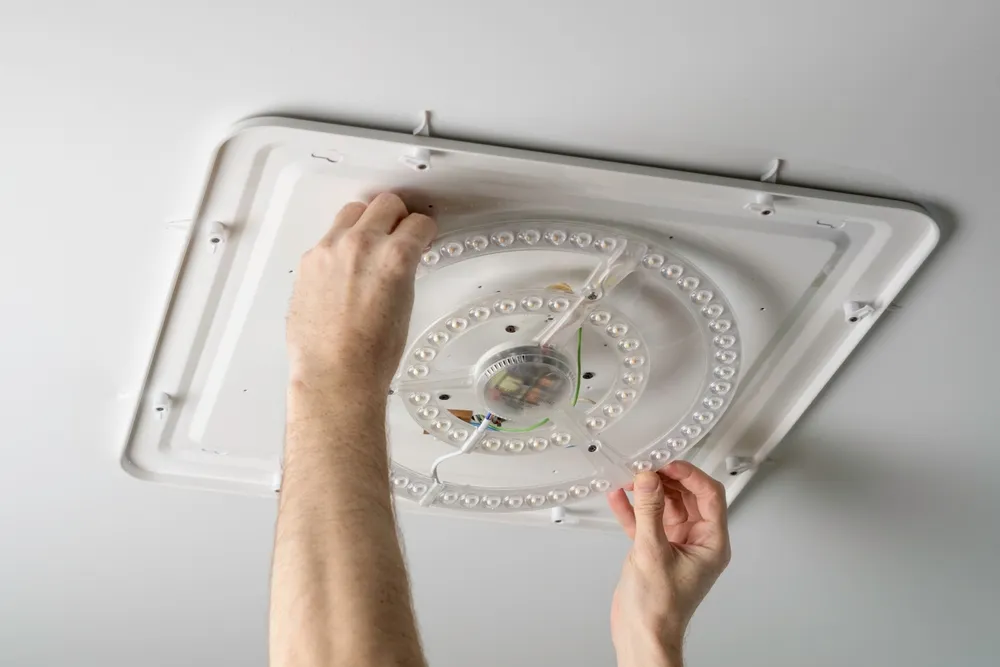 Energy-efficient LED overhead lighting in Council Bluffs residence